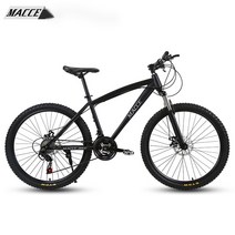 JINGMING 산악자전거 접이식 자전거 24인치/26인치 21단 MTB 가성비자전거추천 JINGMING 예쁜 포장 증정, 21단 26인치, 블랙