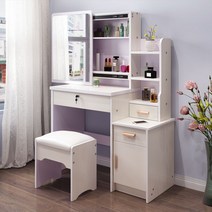 인테리어 수납 화장대 학생 원목 이케아 전신거울 조립식 공주 미니 입식 LED 틈새 주문제작 600 세트 400 확장형 슬림 학생, P