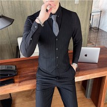 FANSYLI 남성 슬림 비즈니스 조끼 오피스룩 파티 베스트 코트 08호 11B19