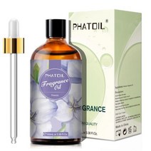 PHATOIL 블랙 오퓸 향수 에센셜 오일 화이트 머스크 신선한 리넨 허니서클 캔들 비누 립 밤 만들기 100ml, [01] 100ml, [14] Freesia