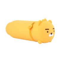 설래임 카카오 리틀프렌즈 캐릭터 원형 인형 실리콘 필통, 리틀 라이언