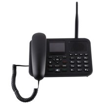 Beamio-GSM 무선 전화기 다국어 지원 듀얼 SIM 카드 FM 라디오 기록 컬러 스크린 휴대폰 홈 오피스 데스크탑용, 한개옵션1, 02 Black