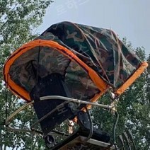 집게차 그늘막 차양막 미니 굴삭기 포크레인 그늘막 집개차, 전면 및 후면 커튼없는 위장 55 와이드