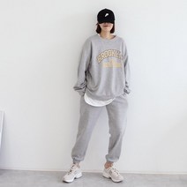 애플망고샵 기모 오버핏 겨울 브룩클린 조거 세트 트레이닝상하세트