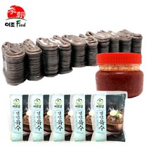 하남이조 막국수 (2kg+ 냉면육수 350g x 5봉 + 비빔장 500g) 물막국수 비빔막국수 막국수사리 메밀, 1set