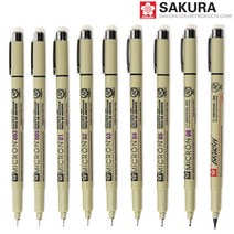 [사쿠라] 피그마마이크론 중성펜 흑색 XSDK - 종류선택, MICRON-01