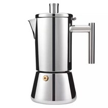 모카포트 인덕션 비알레띠 사용법 알루미늄300/500ML 304 스테인레스 스틸 가이저 커피 메이커 인덕션 쿠커, 한개옵션1, 05 200MLsilver