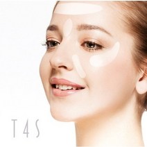 T4S 얼굴 미간 투명 패치 주름 개선 기능성, 1박스, 5매