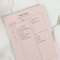 월간 주간 하루계획표 타임 스케줄표 노트패드 공시생 사무용 스케줄 스터디 A5 플래너 떡메 (먼슬리 위클리 데일리 3종류), 2. 위클리 플랜