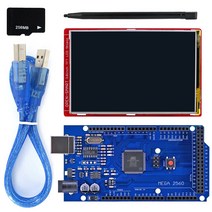 DIY 키트 모듈 기판 보드 3.8 인치 TFT LCD 디스플레이 실드 키트터치 스크린 온보드 MicroSD 카드 모듈펜 + TF 카드Mega2560arduino와 호환