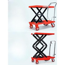 유압 이동 핸드 리프트 대차 핸드리프트 이동식 작업대 수동 받침대리프트장비 카트, 접이식핸들TF15단일전단하중150KG상승0.72미터