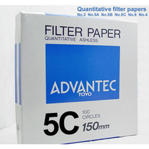 정량여과지 No5C (ADVANTEC) 90mm-110mm 필터 페이퍼 FILTER PAPER Quantitative 어드밴텍 TOYO, 90mm (TY5c-090)