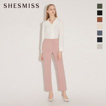 쉬즈미스 히든 버튼 세미 부츠컷 팬츠_SWWSLM12020