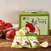 청송 청정 꿀 사과즙, 50개입, 120ml
