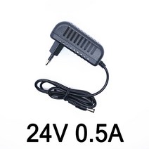 호환 1PCS 24V0.5A 새로운 AC 100V-240V 컨버터 스위칭 전원 어댑터 DC 24V 0.5A 500mA 범용 공급 장치 EU, 03 24V 0.5A UK Plug