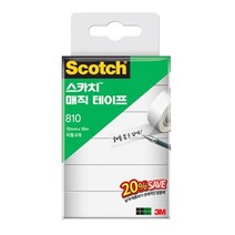 스카치 3M 매직테이프 810R-6 (12mmx18m) 세이빙팩, 없음