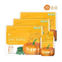 올즙 간편한 올즙 올바른 통호박즙 80ml x 30포 3박스 부모님 출산 명절 선물 회사 탕비실 손님접대, 1set