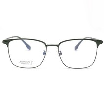 대륙안경 남성 여성 티타늄 안경테 사각 하금테 초경량 안경태 dl18369