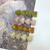 하트 헤어삔 헤어핀 마블 호마이카 데일리 포인트 소품 기념품 매장 투명 반투명 아이돌