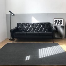 피그먼트 면러그 사계절용 거실 서재 카페트 논슬립, 카키베이지_60x240cm