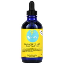 Curls 모발 관리 두피 트리트먼트 블루베리 및 민트 120ml(4fl oz), 120ml