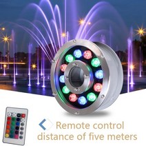 Led 분수 빛 6w 9w 12w 18w 풀 무료 AC12V AC24V 수중 조명 방수 Ip68, 레드, 24W
