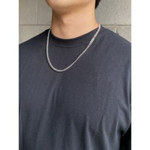 써지컬스틸 심플 체인 남자 데일리 목걸이