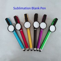 5 10 20 60pcs 승화 인쇄 빈 볼펜 사용자 지정 로고 이미지 펜, 10pcs