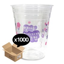16온스 98파이 PS 솜사탕이야기컵 1박스(1000개), 16온스 98파이 PS 솜사탕이야기컵 1박스
