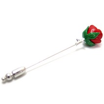 타테오시안 (TATEOSSIAN) 로즈 라펠 핀 (레드) (스터드 브로치)