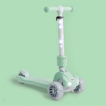 뉴 첼로 킥보드 LED 유아 어린이 퀵보드 스쿠터 핑크 민트 꾸꾸, 뉴 첼로 킥보드 (민트)