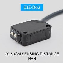 포토 센서 광화이버 스위치 Cloweit 10cm 80cm 2m 5m 감지 확산 반사 빔 광전 근접 E3Z D61 D81 D62 D82 T61 T81, 8.E3Z-D82 PNP - A Quality .Bra