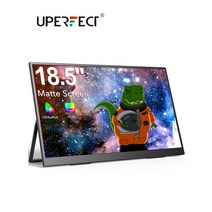 Uperfect 휴대용 모니터 18.5 인치 1080p FHD HDR IPS 랩톱 컴퓨터 디스플레이 HDMI USB C 외부 화면 회전, 01 영국 플매트 카펫 러그