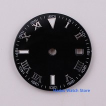 살균 멸균 기 고압 고온 UV 네일 29.2mm 다이얼 야광 날짜 창 시계 다이얼 숫자, 2번