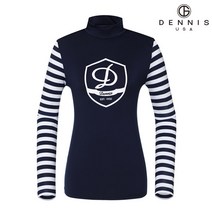 데니스골프 DENNIS 여성)HLINE 소매스트라이프 하이넥_NAISLTS054