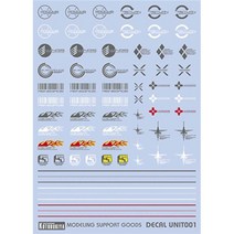 쭈bapha_MSG 데칼 유닛 001 MD 04 데스티커 도료 프라모델 건담소품 로봇 액세서리 피규어♥LtMS, ♥myside!, ♥myHoney-쇼핑