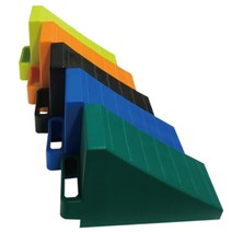 차량버팀목 소형 PP 2개 1세트 0.64kg H150 200X95 고임목 상용차량용 캠핑카용 주차 경사로 미끄럼방지 받침대, 파랑