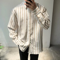런던 스트라이프 린넨 셔츠