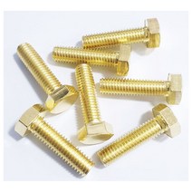 신주육각볼트 황동재질 M8X45 1봉 100개 황동볼트