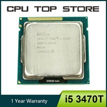 cpu 성능 메인보드 그래픽 카드 하드웨어인텔 코어 i5 3470T 프로세서 3M 캐시 2.9GHz 35W LGA1155 데스크, One Color_One Size, 한개옵션0, 상세 설명 참조0