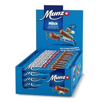 독일직구 스위스 초콜릿 MUNZ 밀크 체크아웃 브런치 클래식 티켄디쉬 디스플레이의 23g당 초콜릿 바 60개 1.38kg 대형 팩 마에스트라니 밀크 초콜릿 글루텐 프리, 상세참조, 수량