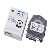 라벨테이프 5mm (550KP용)/MAX정품/LM-505 09 12, LM-TP505T/투명색/8M