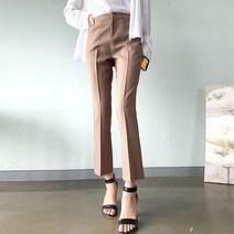 원타임 여성용 세미 부츠컷 슬랙스