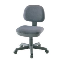 대기실컴퓨터의자 고객의자 팔걸이없는 바퀴 체어 서비스센터, 그레이