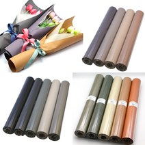 양면 칼라크라프트지롤 80g x 20M(18color) - 도톰한 종이포장지 컬러크래프트지꽃포장 꽃포장지도매 두꺼운포장지, 8.모카색