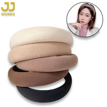 제이제이웍스 JJ 티파니 헤어밴드 핸드메이드 쿠션 머리띠 멋내기 심플 여신머리띠