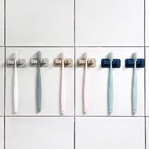 미리 실리콘 칫솔꽂이 흡착식 면도기거치대, 미스트베이지