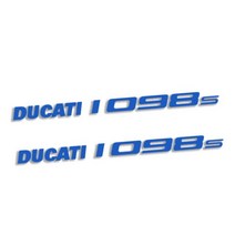 새로운 오토바이 자전거 바디 연료 탱크 스티커 DUCATI 1098 S 용 반사 방수 크리 에이 티브 헬멧 로고 데, 04 LG164-Blue