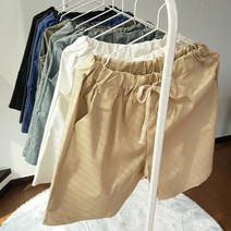 제니유 핏츠 여름 린넨 5부 남자 밴딩 반바지 빅사이즈
