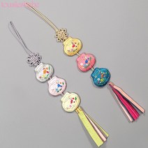 40번 한복노리개 복주머니 손자수 아동 여아 남아 아기 아가 명절 돌잔치 백일 한복 노리개 향대 브로치 장신구 소품 악세사리